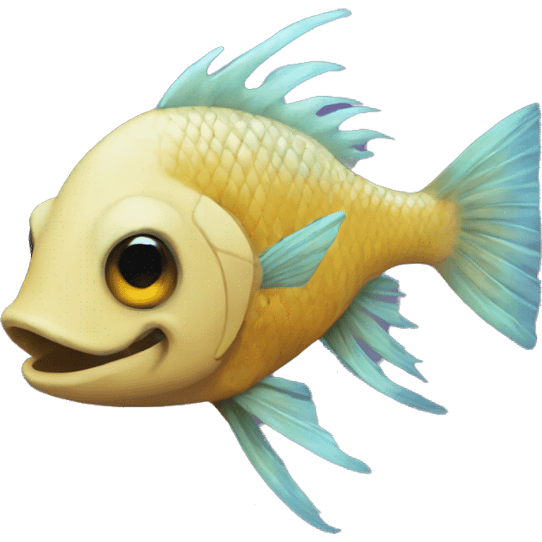 A punk rock fish emoji