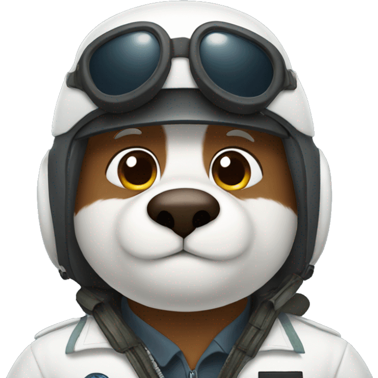 a bear pilot emoji