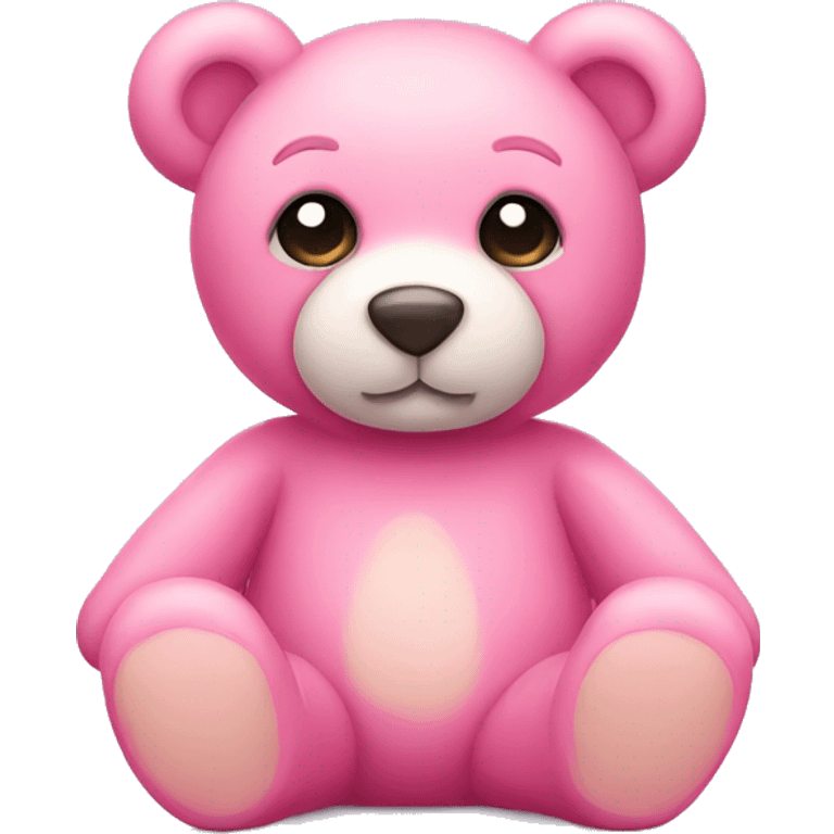 Pink teddy bear emoji