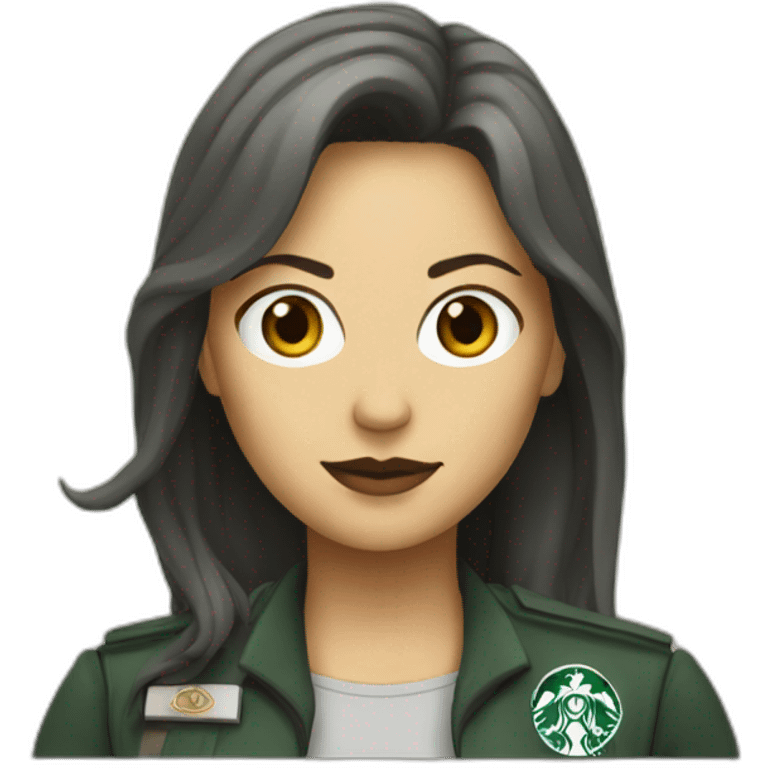 Female Starbuck from bsg emoji