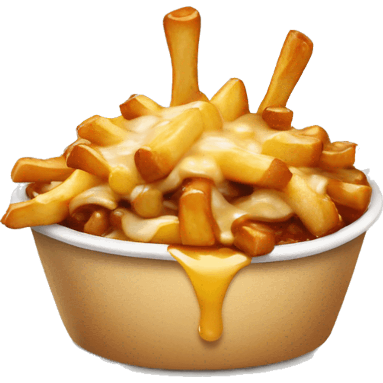 Poutine qui mange de la poutine emoji