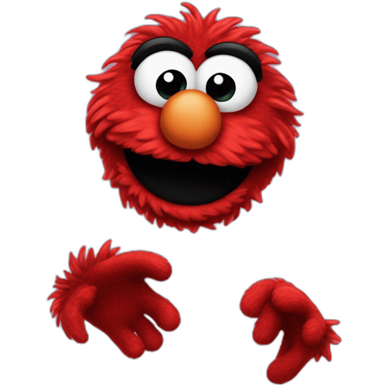 elmo is happy emoji