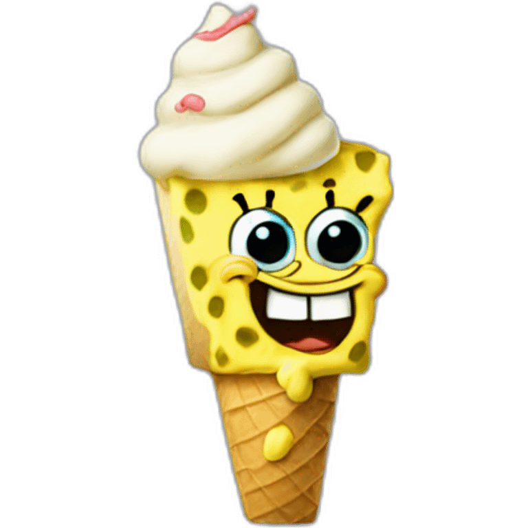 SpongeBob LICKING ice cream emoji