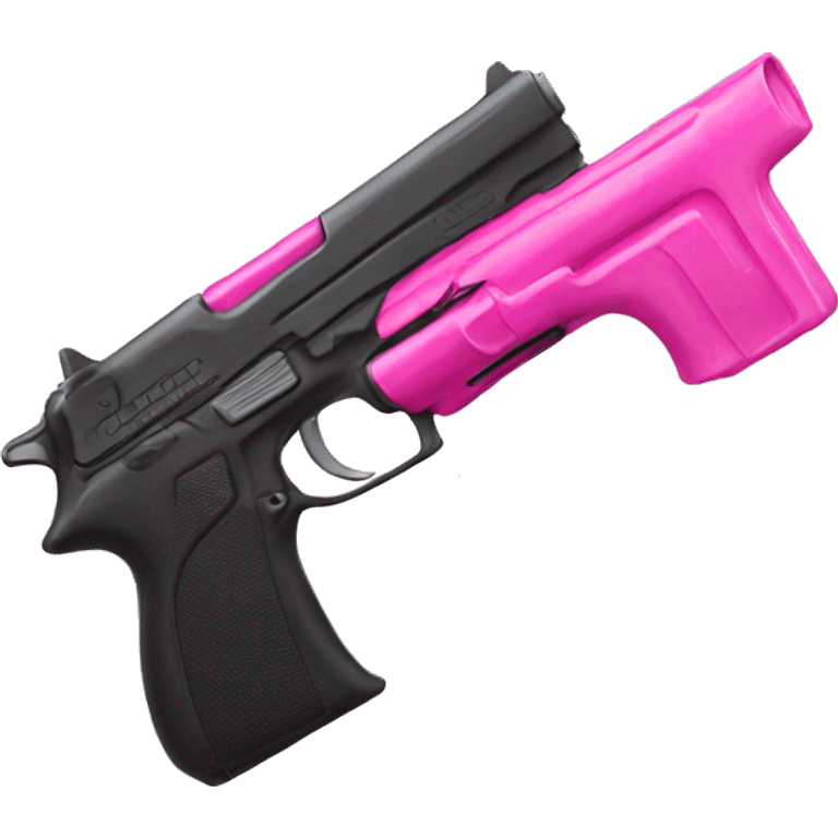 Pink gun emoji