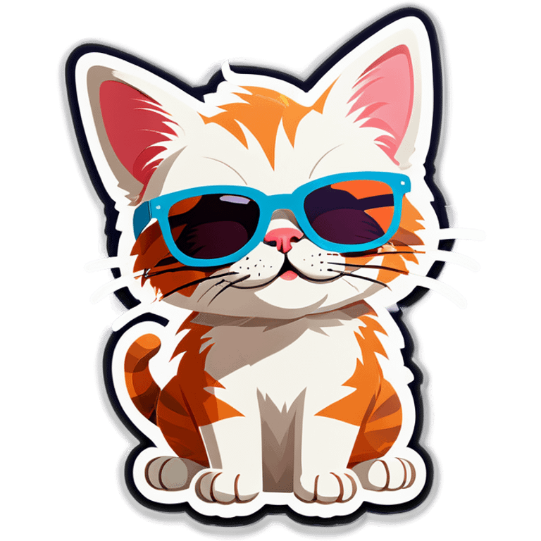 Cat with sunglasses emoji