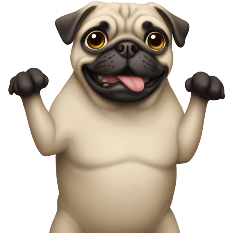 Pug person  emoji