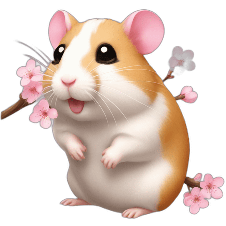 cherry-blossom-hamster emoji