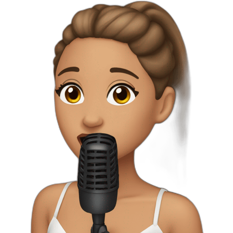 ariana grande singing emoji