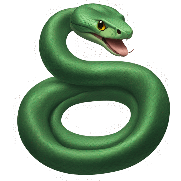 Realistic snake emoji