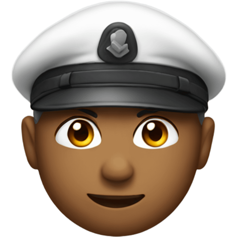 An salute emoji with a red cap emoji