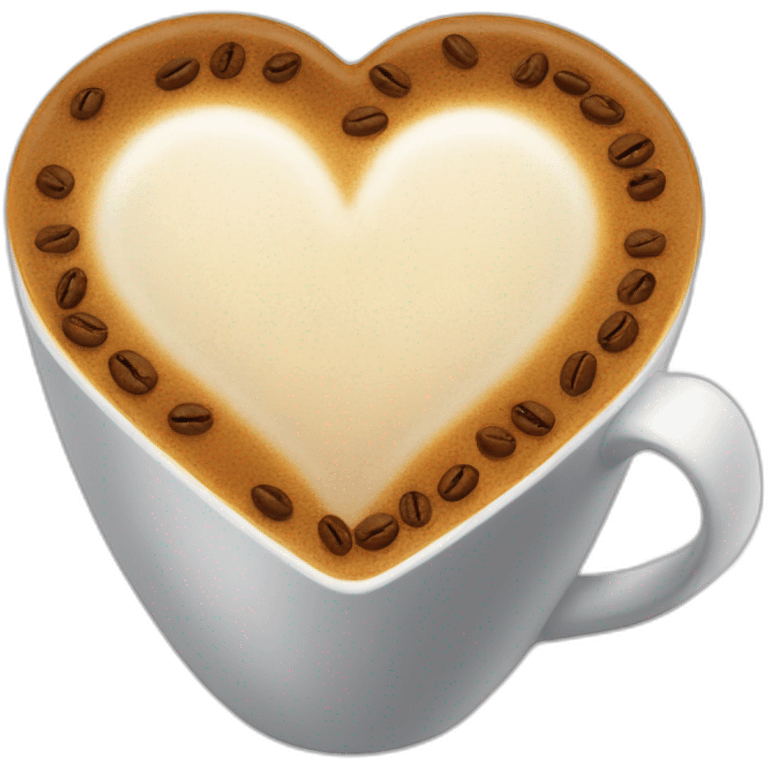 Cup of coffee heart emoji