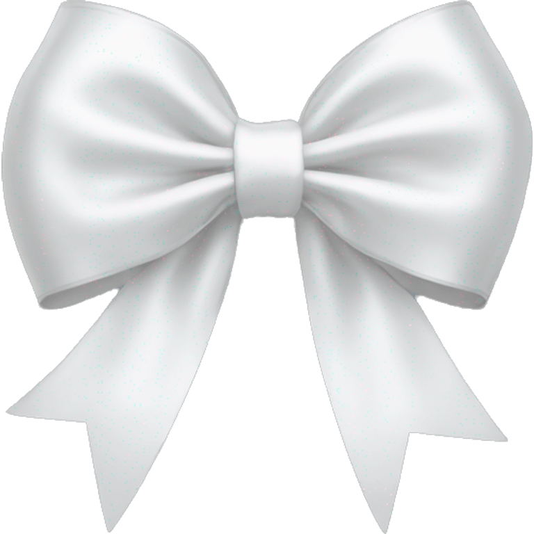 white satin bow emoji