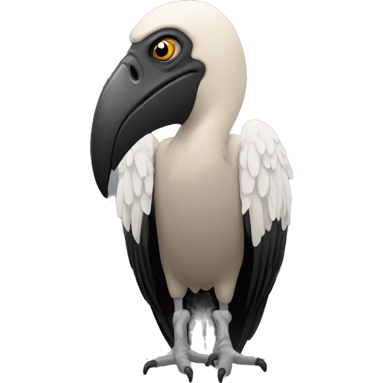 a vulture with kanye logo emoji