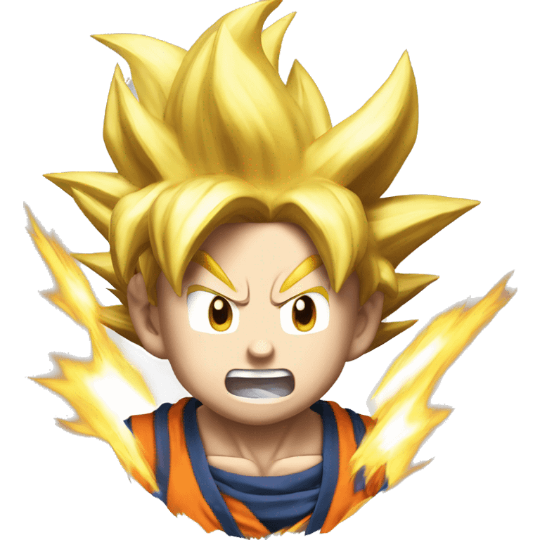 goku super saiyan with aura emoji