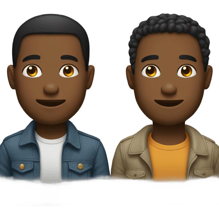 Two men dating emoji