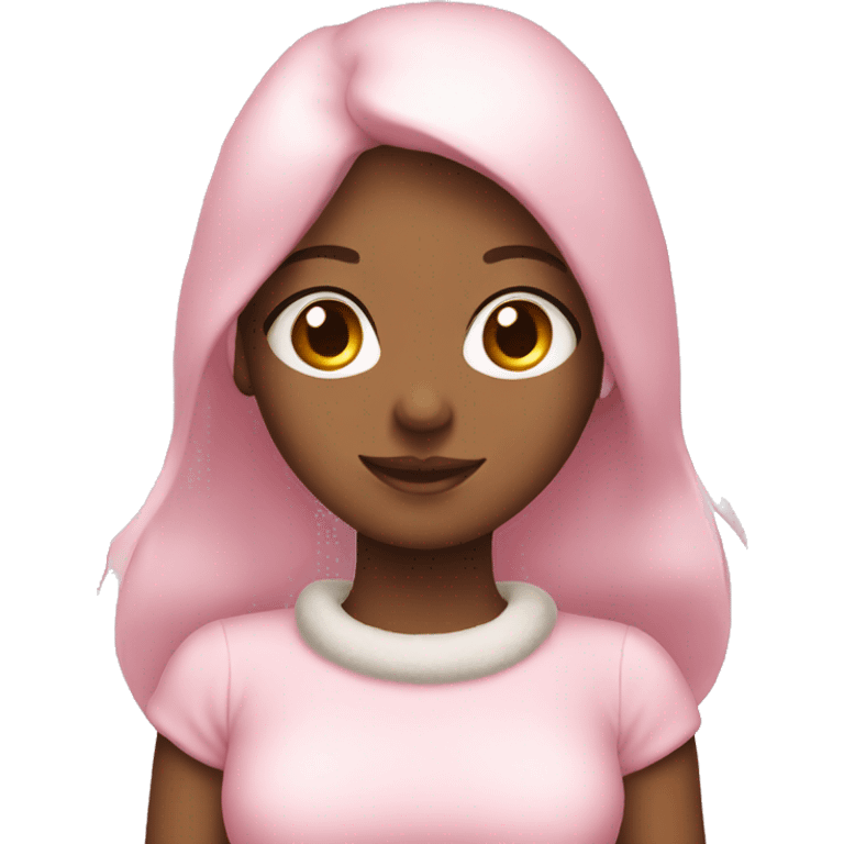 Cute light pink Christmas  emoji