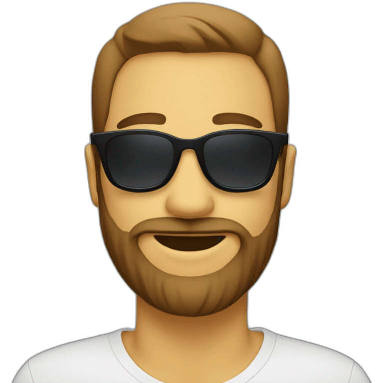 sunglasses beard guy emoji