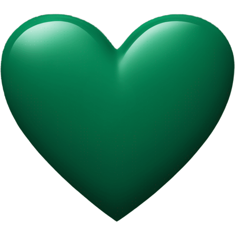 Hunter green heart emoji