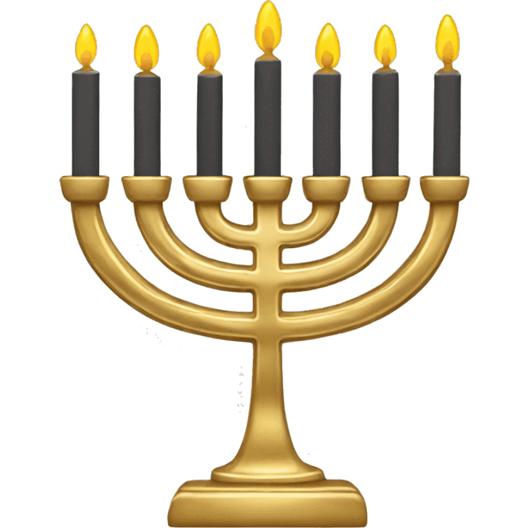 Gold Menorah emoji