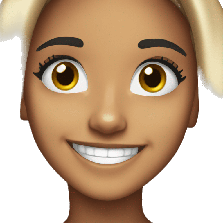 Ariana grande smiling emoji