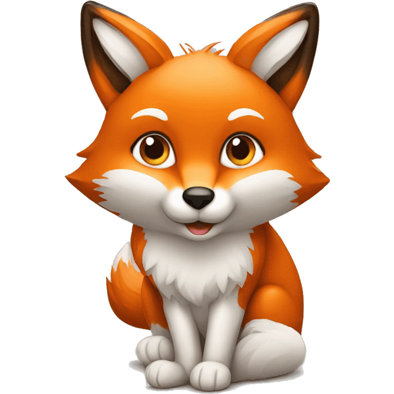 Fox sitting emoji