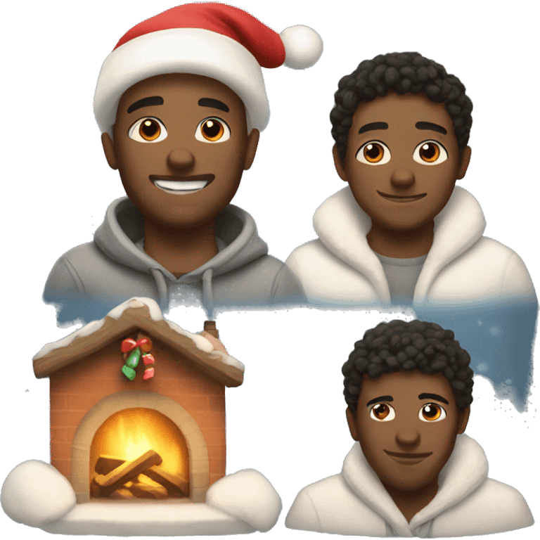 cozy christmas night emoji