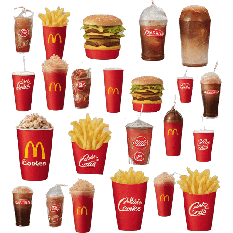 McDonald’s cokes with faces emoji