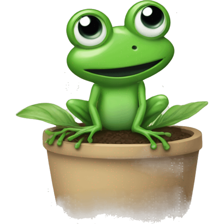 frog plant emoji