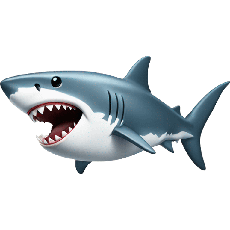 Shark with a tabaco emoji