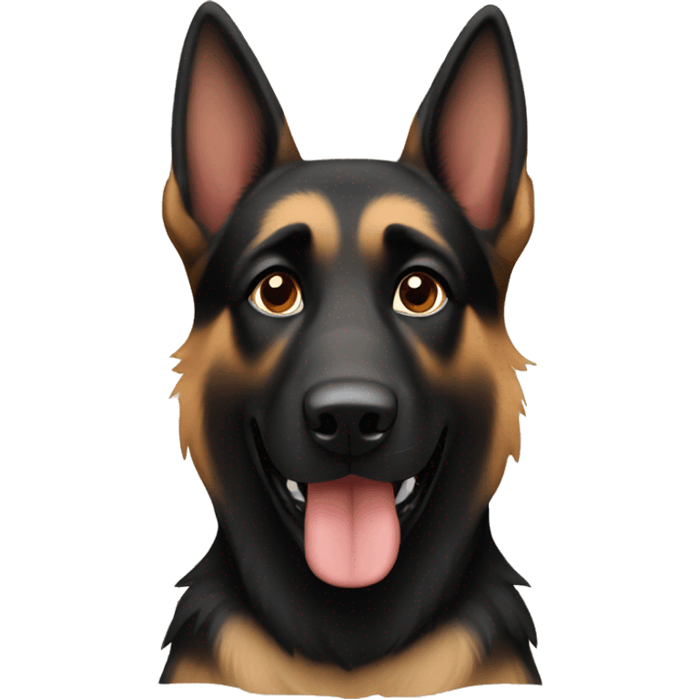 Black and tan German Shepard  emoji