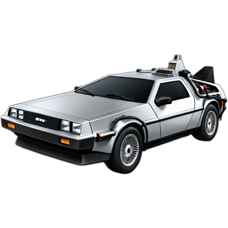 Delorean back to the future emoji