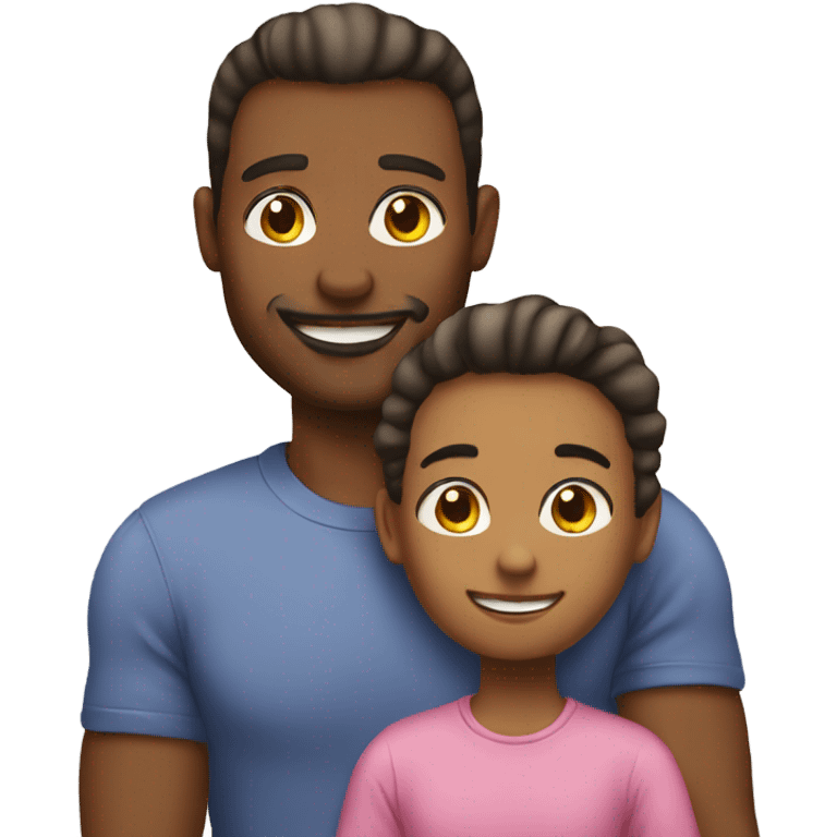 Gay dads with daughter  emoji