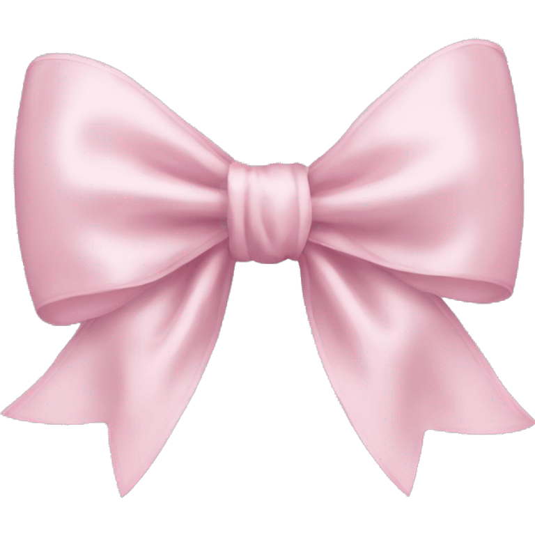 Silk light pink bow emoji