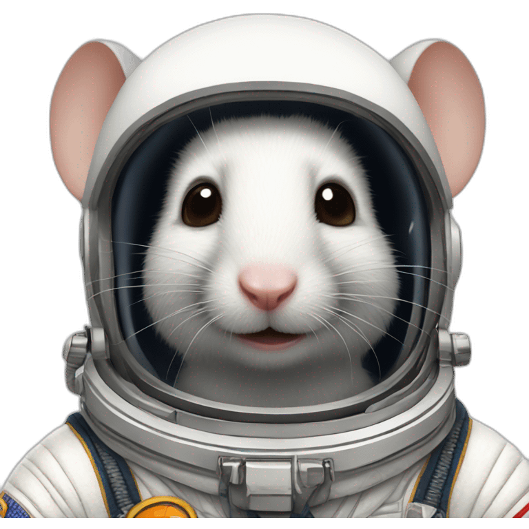 astronaut old rat realistic emoji