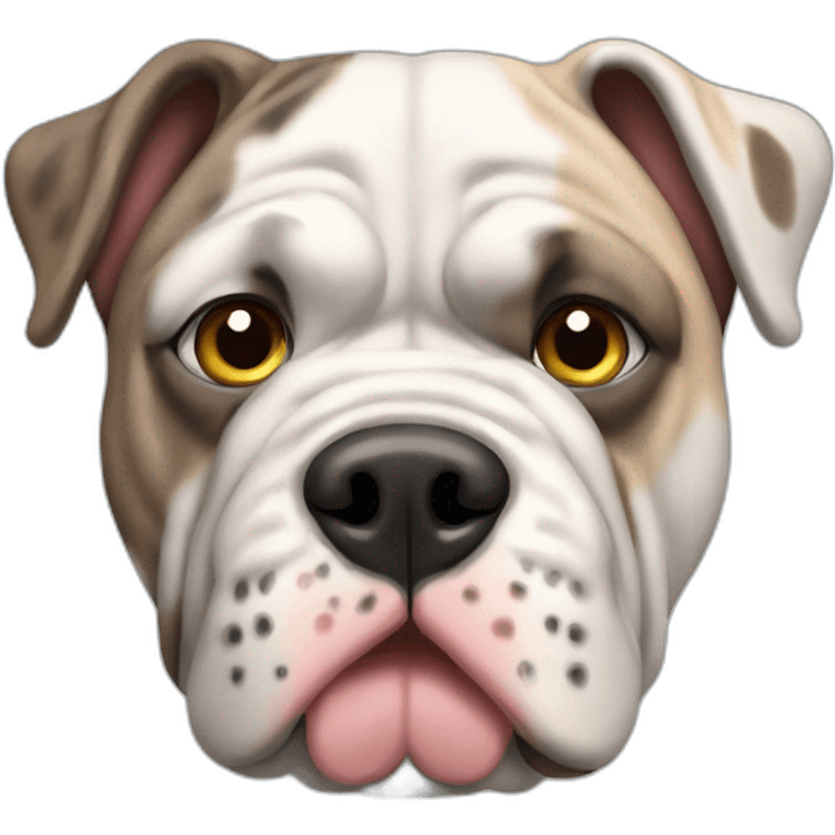 merle british bulldog emoji