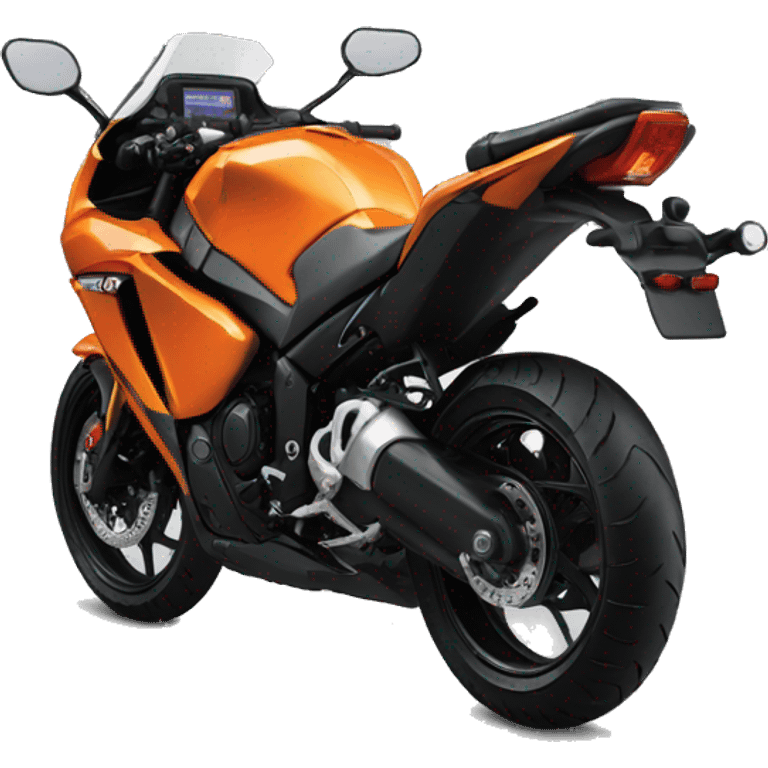  orange Yamaha fzx bike  emoji