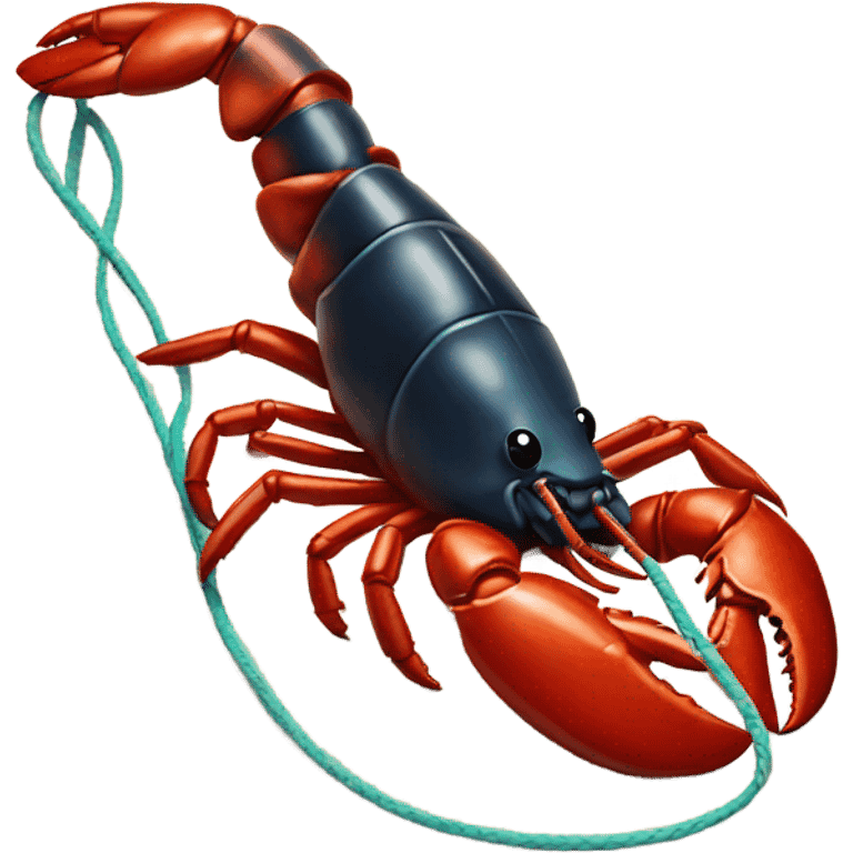 lobster on a leash  emoji