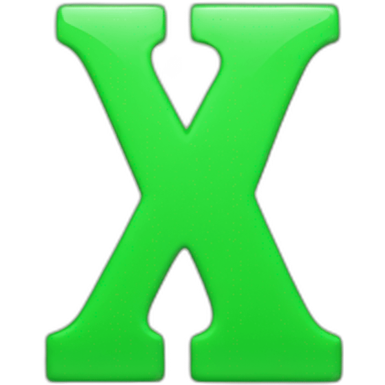 A logo bearing the number 10 next to the letter X, light green emoji