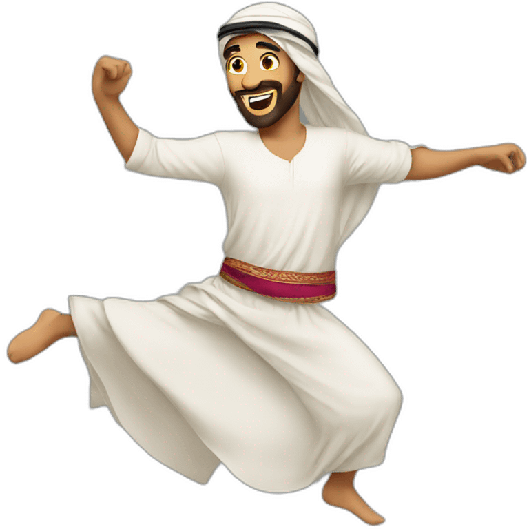 Arab dancing emoji