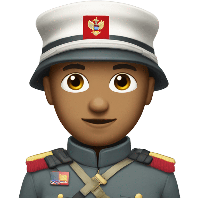 super realistic white soldier with russian flag emoji