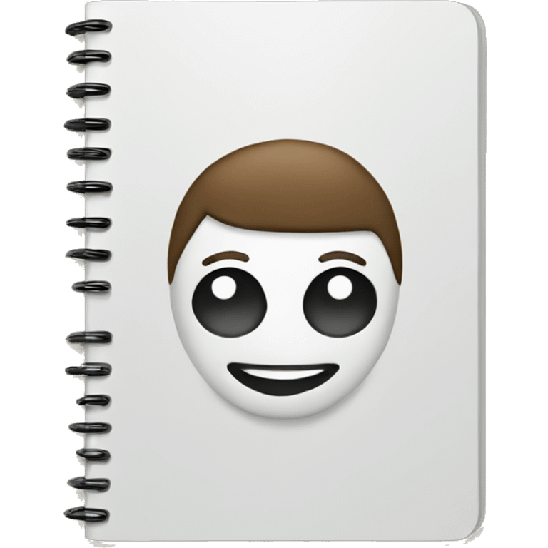 Notebook with white cover emoji