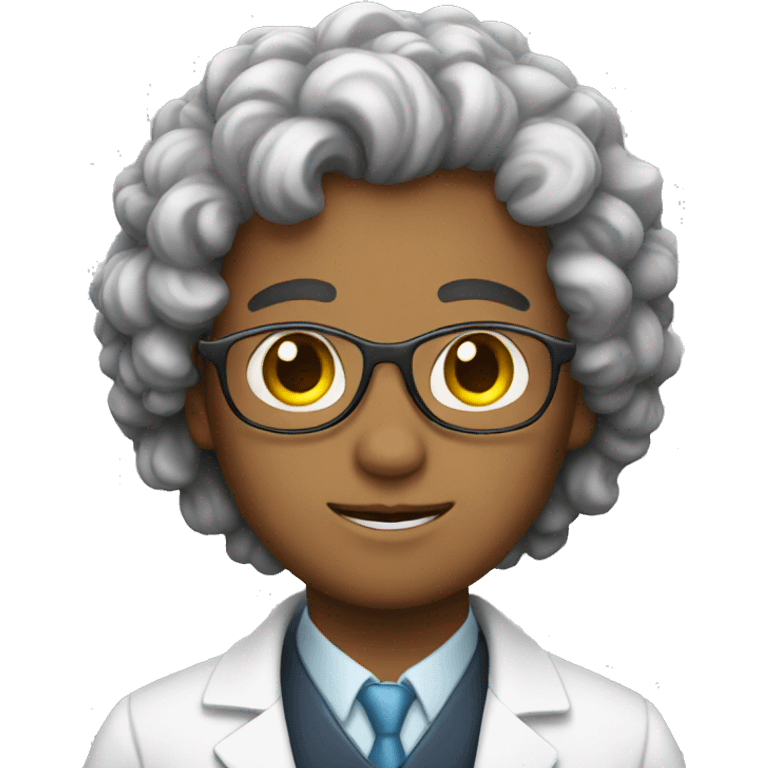 rich curly doctor emoji