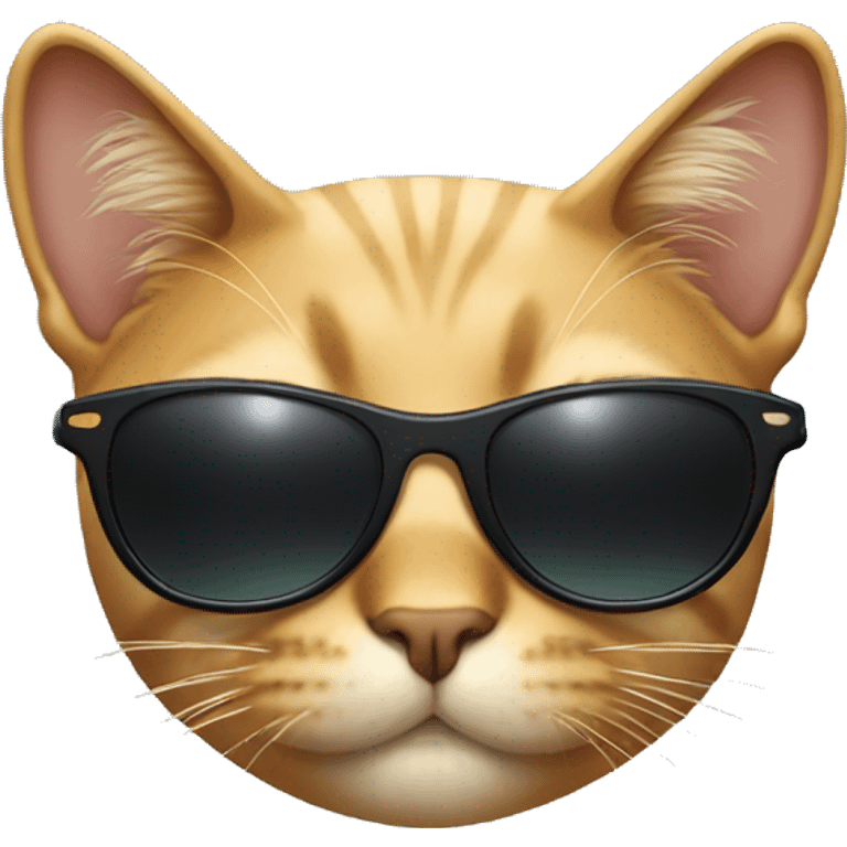 Cat wearing sunglasses emoji