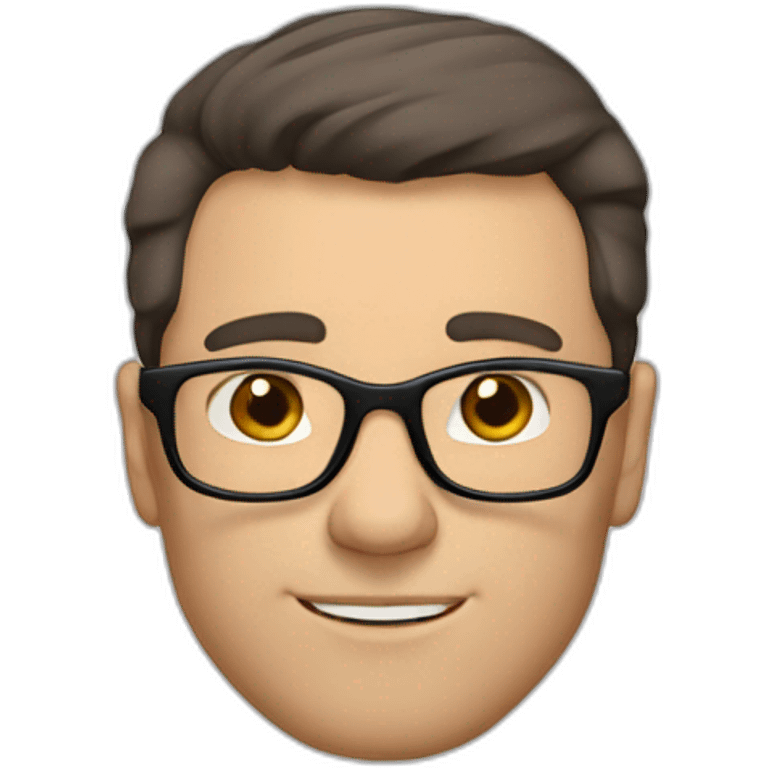 Sexy-Caucasian-Dad-dark brown-hair-dark-brown-eyes-glasses-straight-nose emoji