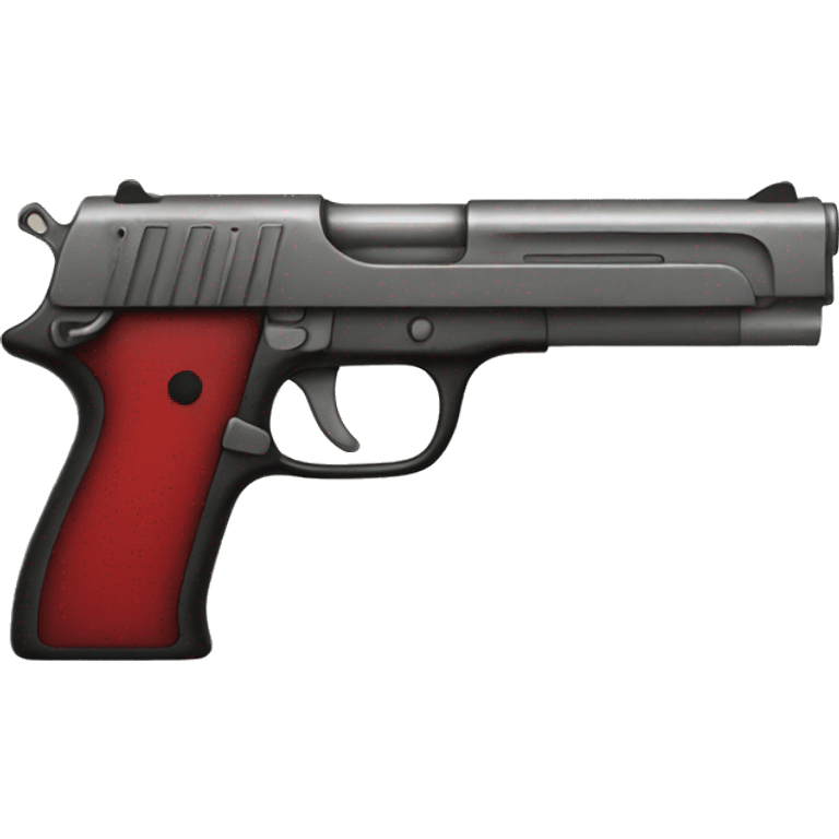 red pistol emoji