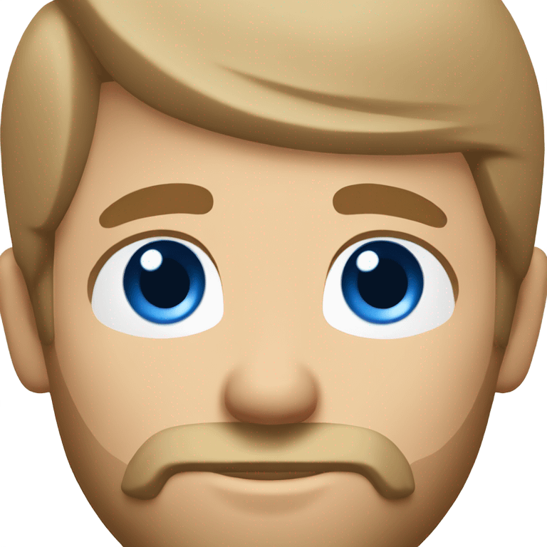 Male farmer, short beard (light brown hair and BLUE eyes) emoji