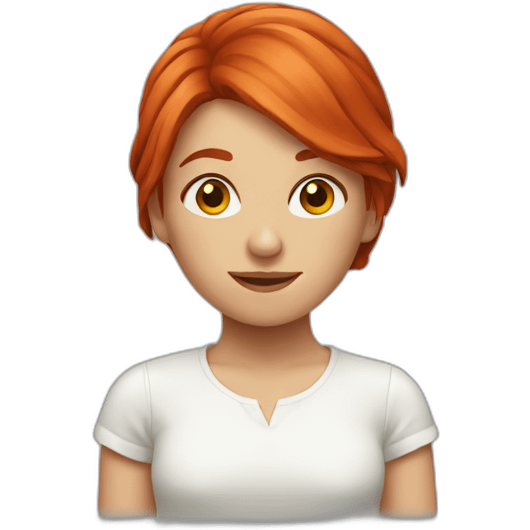 red hair girl emoji