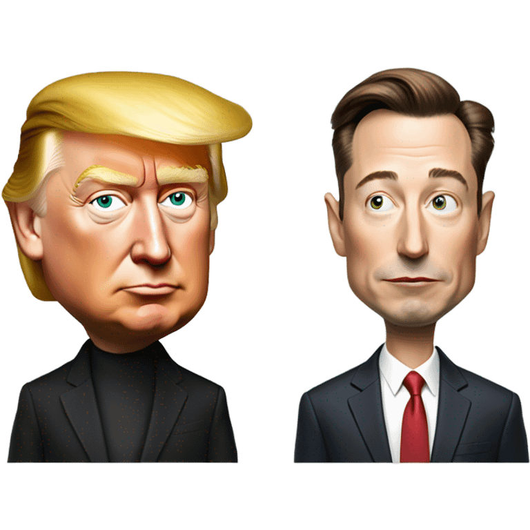 Trump and Elon musk with the body’s of mice emoji