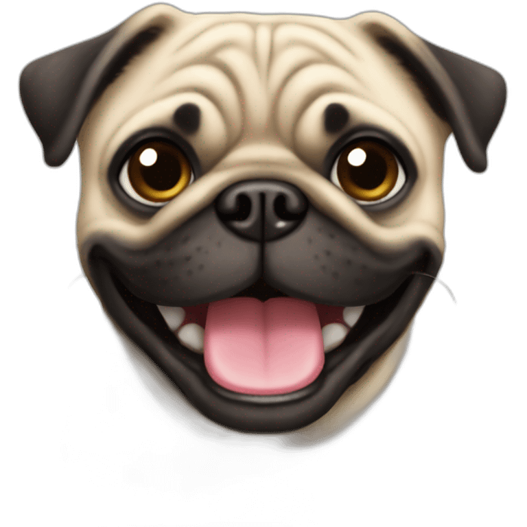 smile pug emoji