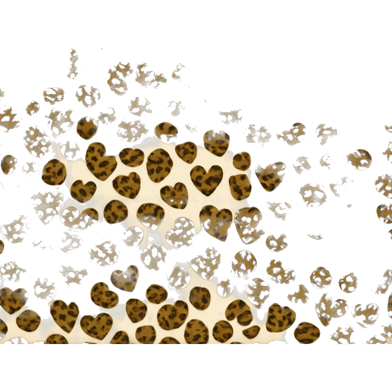 Heart with leopard pattern emoji